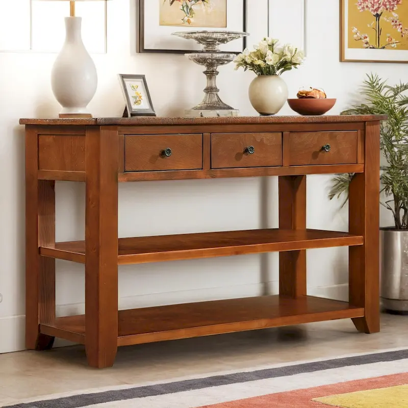 Modern Solid Wood Sofa Table