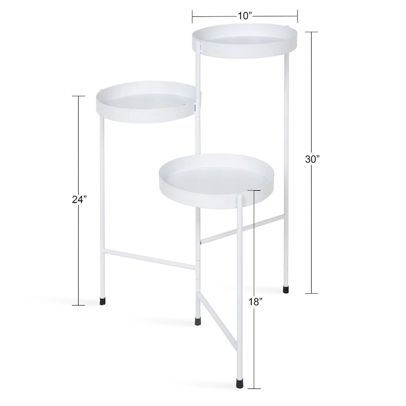 Kate and Laurel Finn Metal 3-tier Modern Plant Stand - 16x21x30