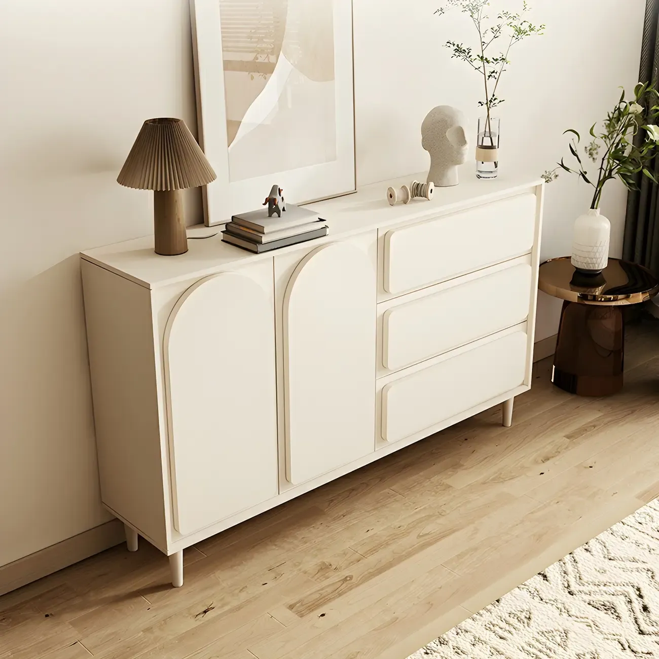 Modern White Wood Dressers & Chests with Soft Close Drawers