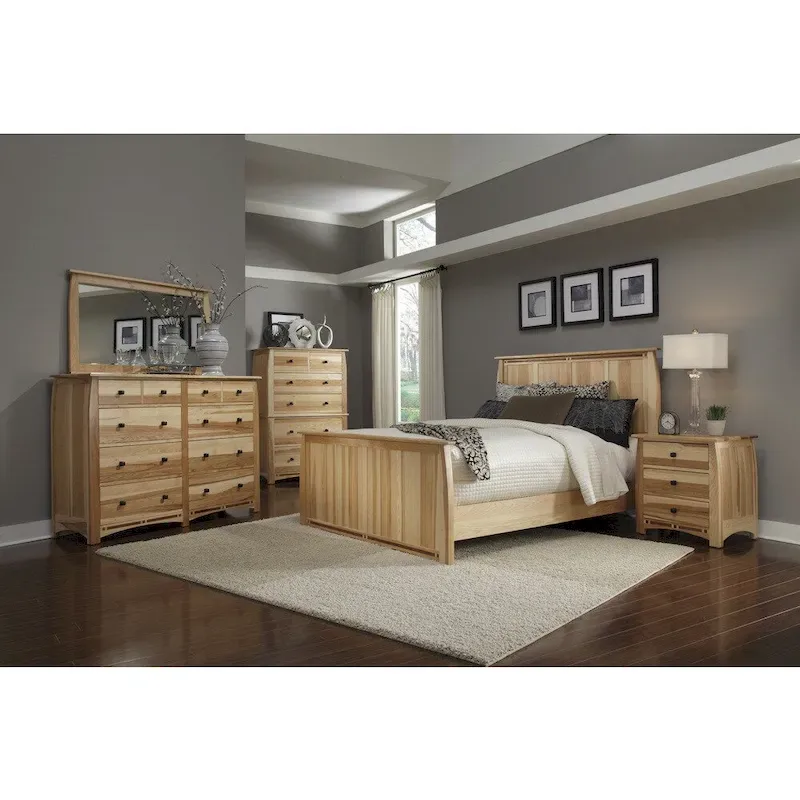 Blonde Hickory King 4-Piece Bedroom Set