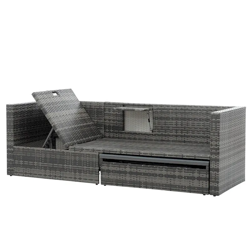 5 Set Wicker Furniture,Patio Furniture,Seasonal PE Wicker Furniture