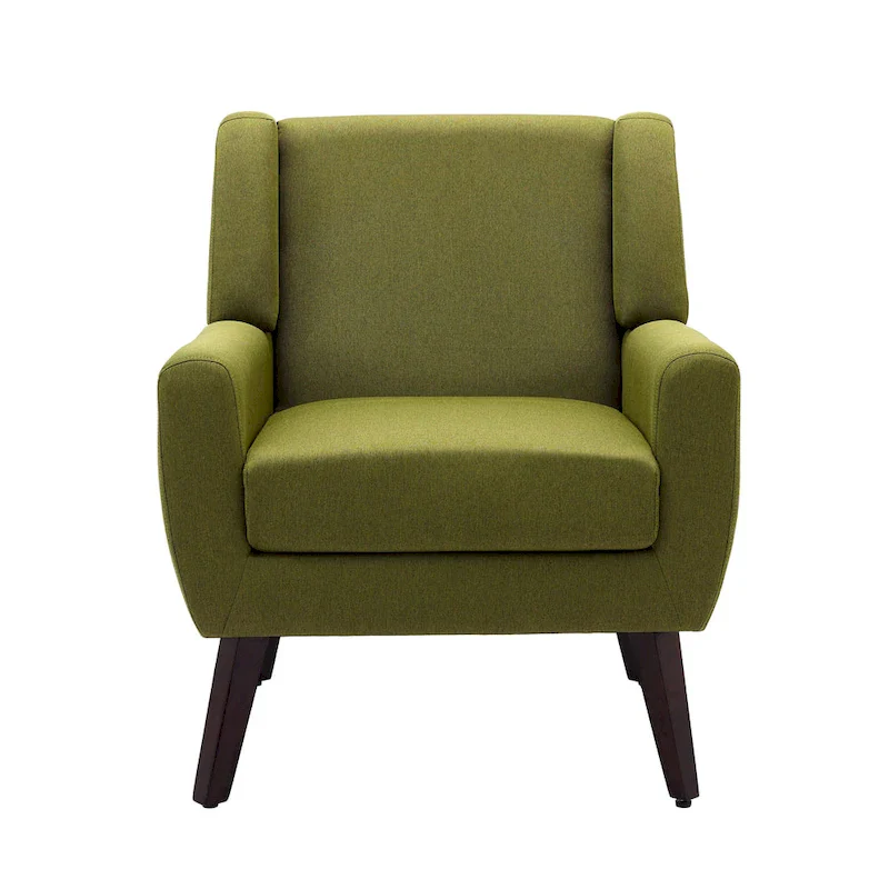 Wide Back Accent Chair with Wingback Design - Single Seater