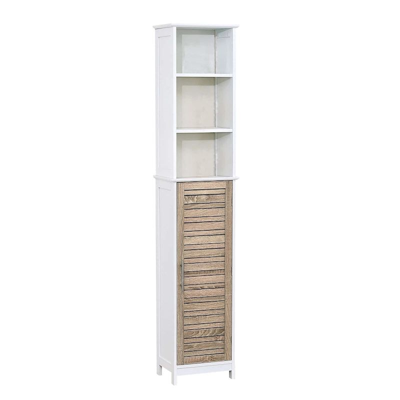 Stockholm Tall Bathroom Storage Cabinet Slim Linen Tower - 13 7/8 L x 10.4 W x 68 H