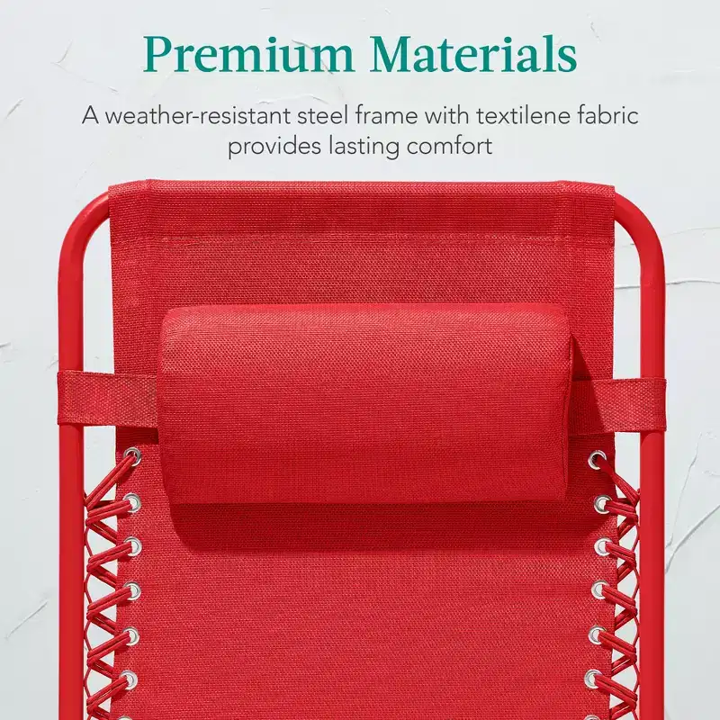 Best Choice Products Monochromatic Zero Gravity Chair, Folding Patio Recliner w/Side Tray, Headrest
