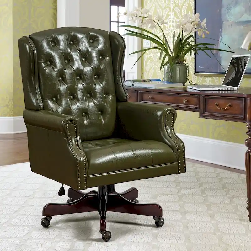 Classic Executive Office Chair High Back Wingback Boss Chair