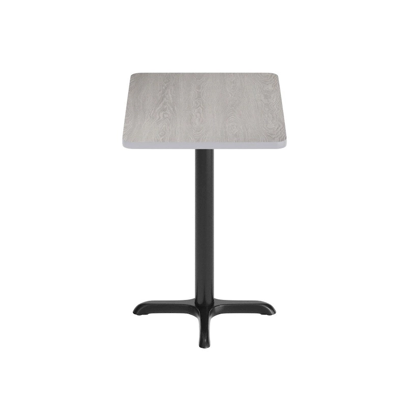 24 x 30 Rectangular Laminate Table Top with 22 x 22 Table Height Base - 24W x 30D x 31.125H