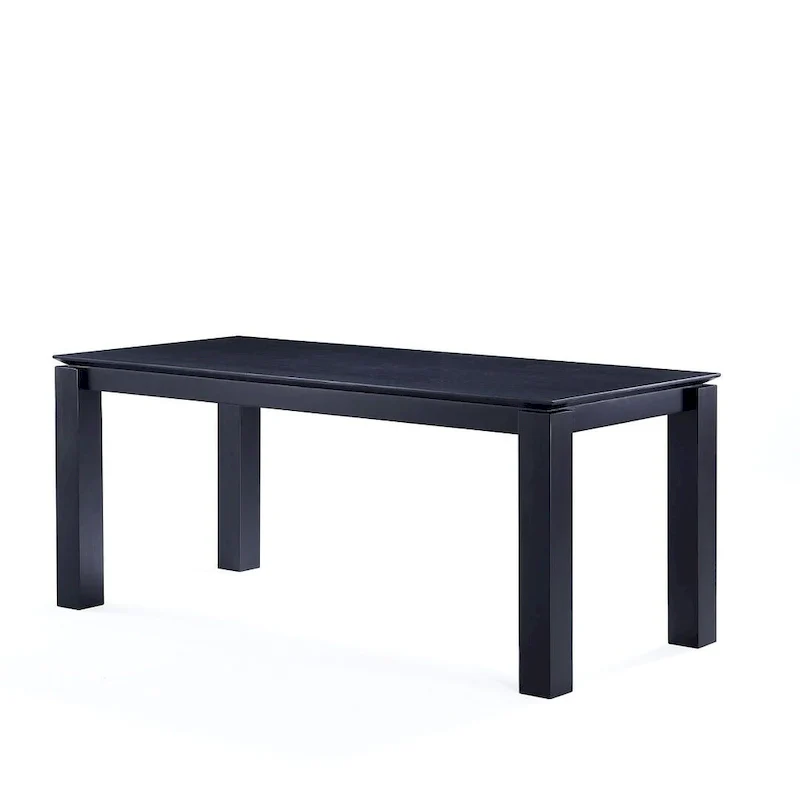 Rectangular Solid Wood Dining Table, 70.86 in., Seats 8