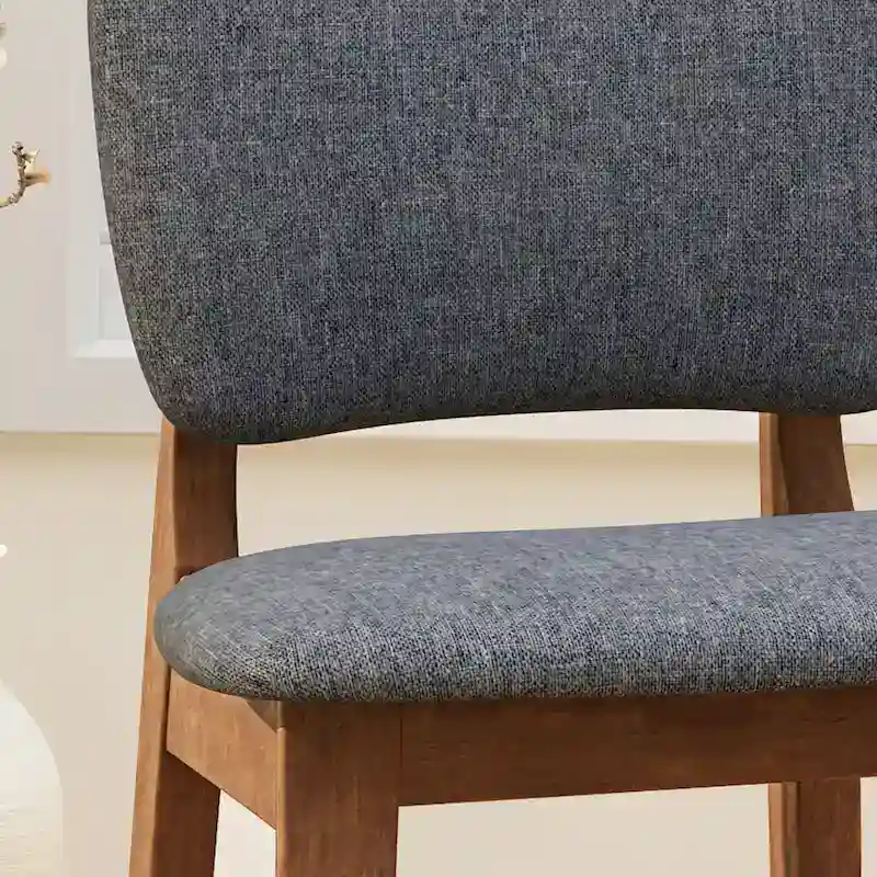 42-in. Upholstered-seat Wood Bar Chairs (Set of 2)