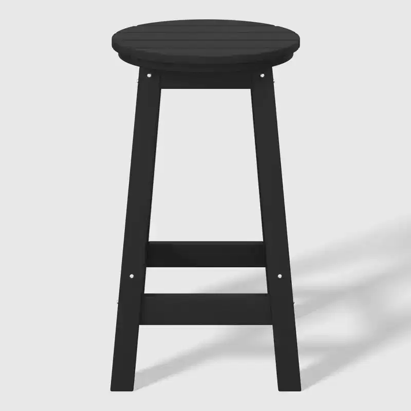WestinTrends Malibu 24 All Weather Hdpe Outdoor Patio Round Backless Counter Stool