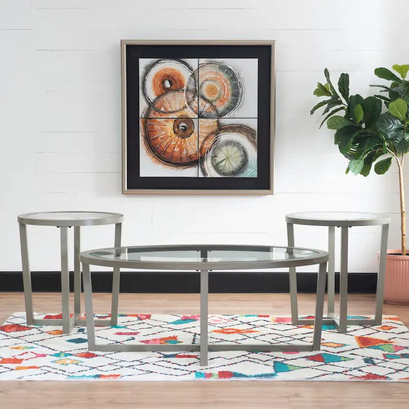 Bowlus 3 Piece Coffee and End Table Set