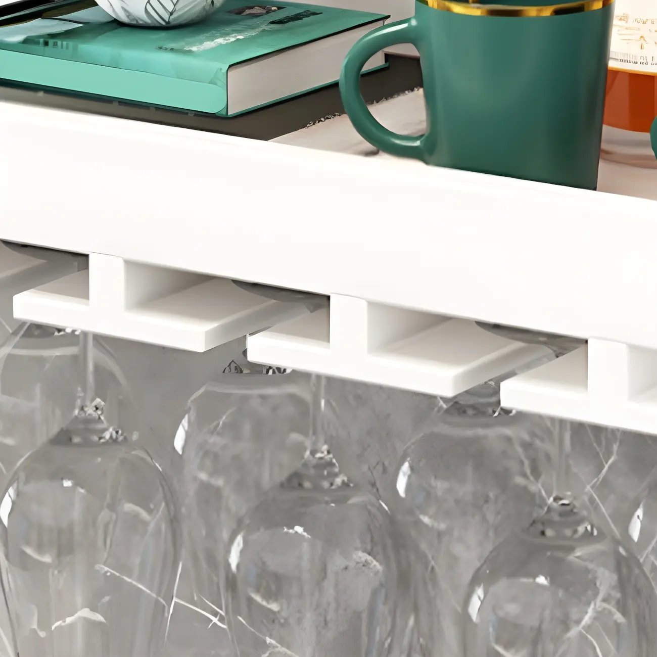 Industrial Wooden Wall Mounted Wine Rack