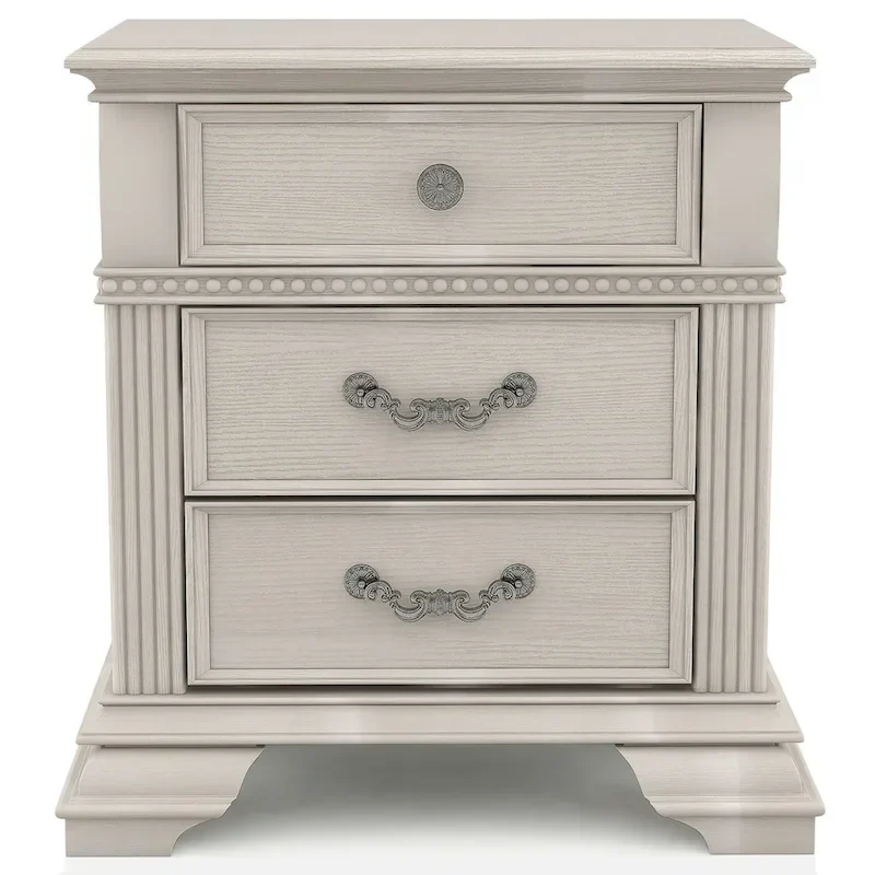 Stroh Traditional Wood 3-piece Poster Bedroom Set with USB by Furniture of America