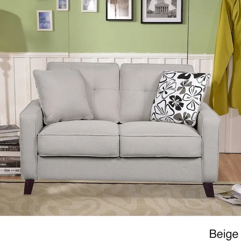 Mid-century Fabric Loveseat