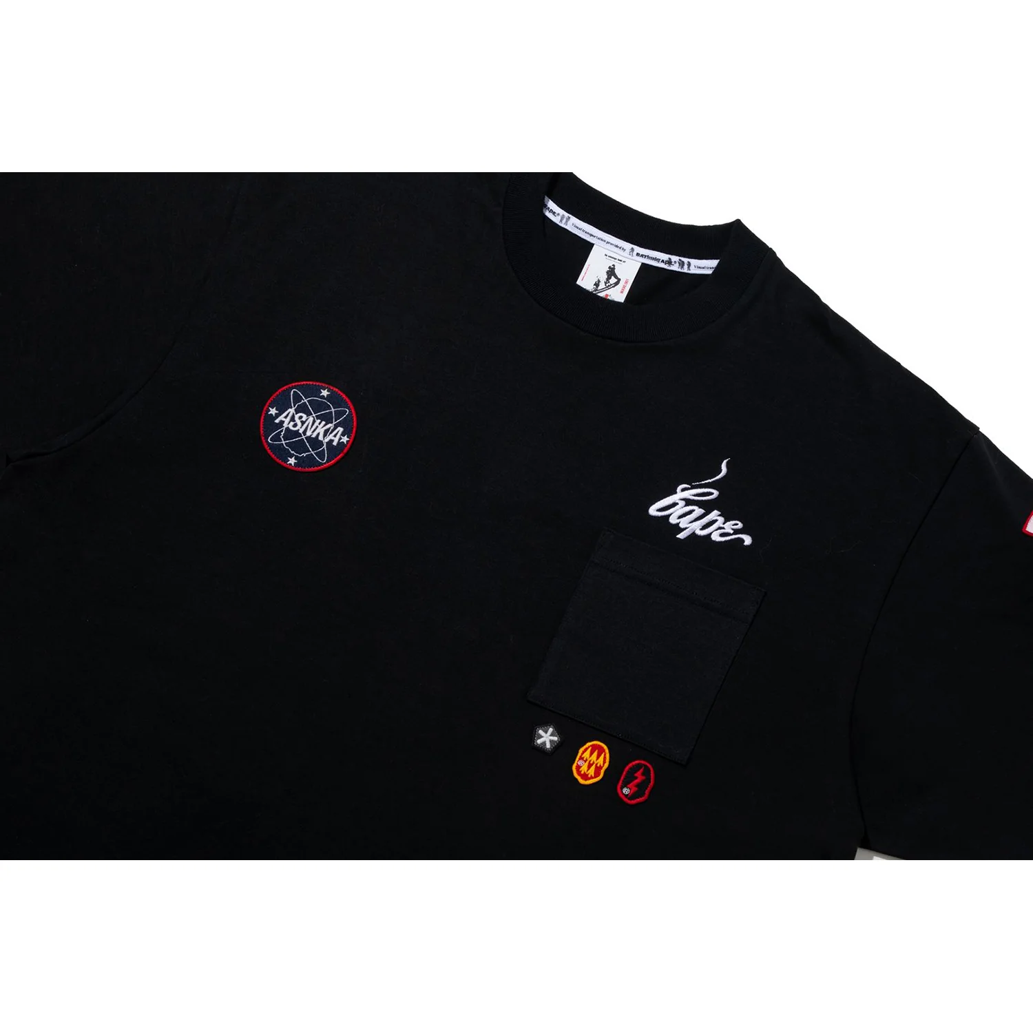 BAPE BY KAZUKI KURAISHI MULTI PATCH MILITARY TEE MENS