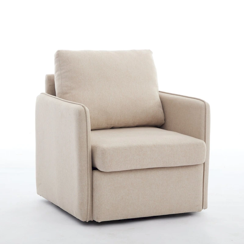 Linen Swivel Accent Chair