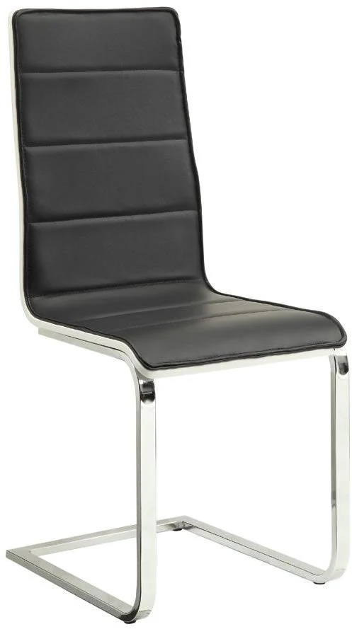 Broderick Modern Black & White Dining Chair (Set of 4)