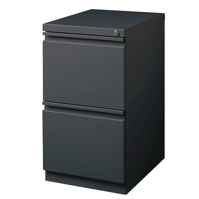 Hirsh 20-inch-deep Steel Mobile Two-drawer File Pedestal with Lock