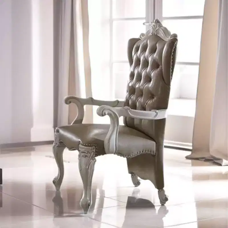 2pc 28" Versailles Chairs Bone White - Acme Furniture