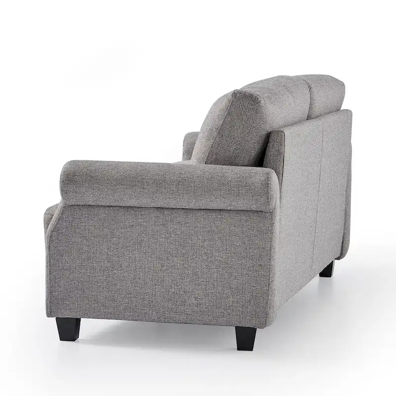 Upholstered 3-Seater Sofa with Rounded Arms | 78