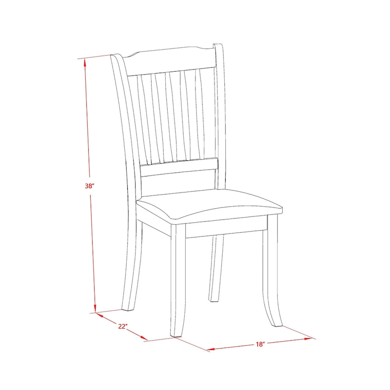 East West Furniture Kitchen Table Set- a Dining Room Table and Kitchen Chairs