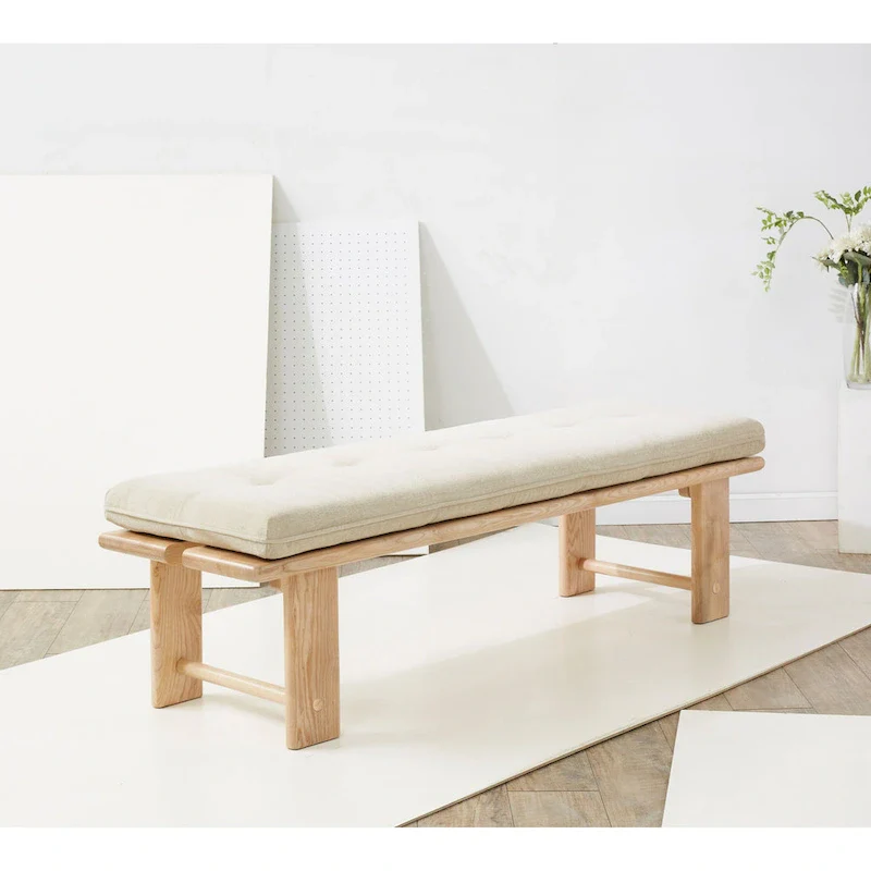 Rasema Modern Cushion Bench - 61W x 19D x 18H