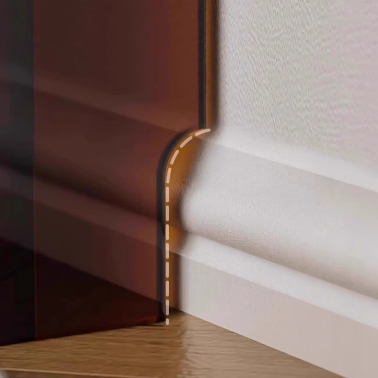 Narrow 4-Tier Black Acrylic Ladder Bookcase