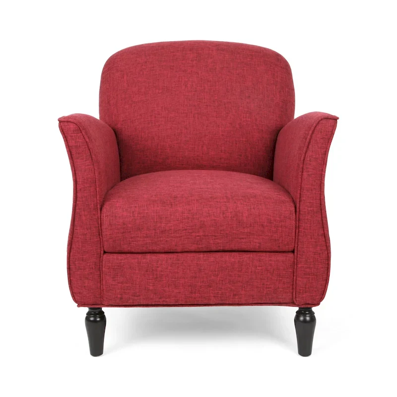 Traditional Tweed Accent Armchair — Classic Living Room Chair