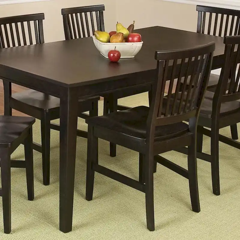 Arts & Crafts 7-piece Rectangular Dining Set with Extension Leaf by Homestyles