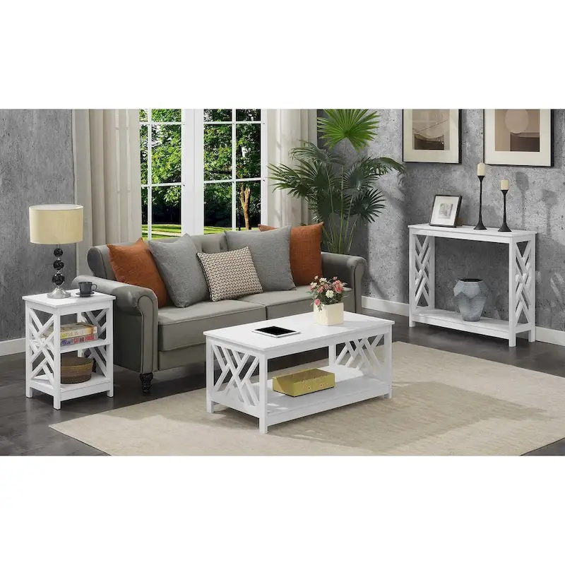 Convenience Concepts Titan End Table with Shelves