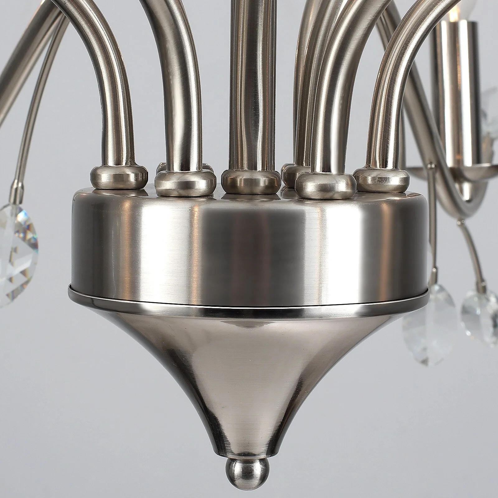 Farmhouse Retro Tree Branch Crystal Chandelier Candle-Style Pendant Light