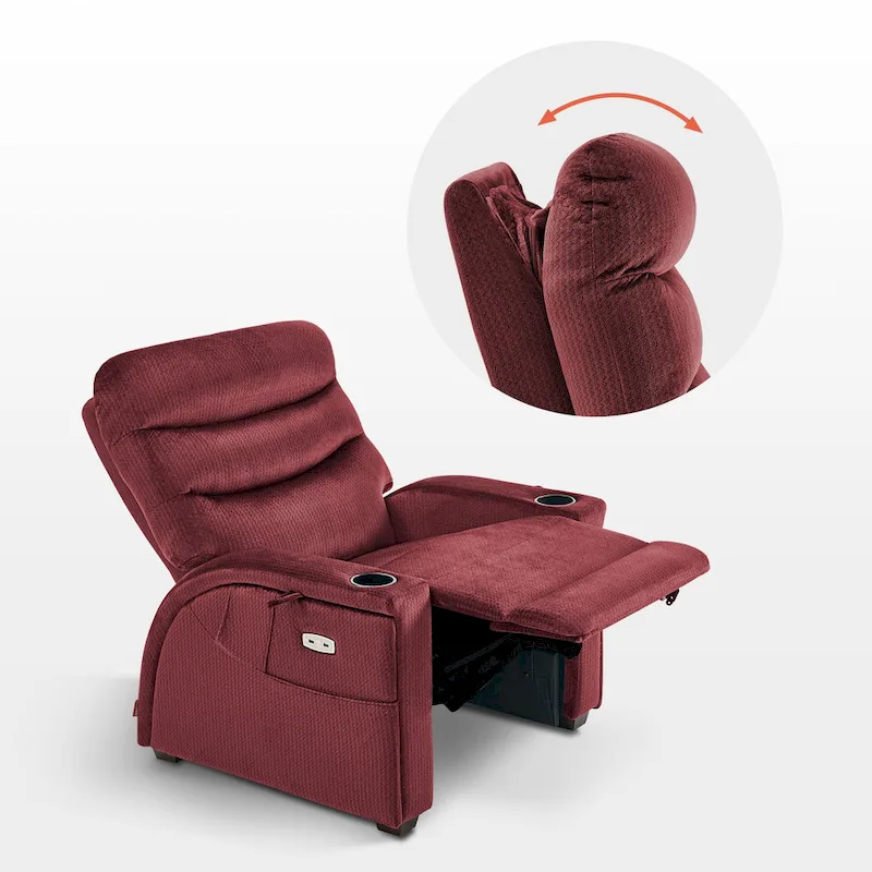 Power Zero Gravity Recliner Chair with Adjustable Headrest
