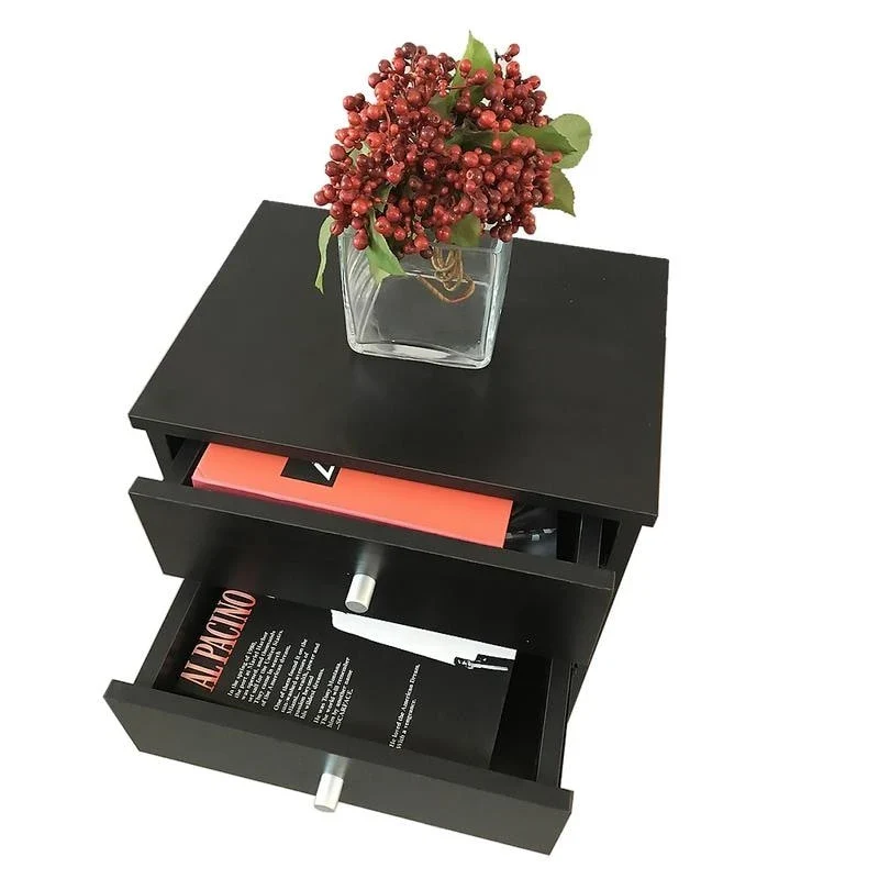 Simplify bedroom furniture Bedside End Table 1/2 Drawer Nightstand 2 Styles