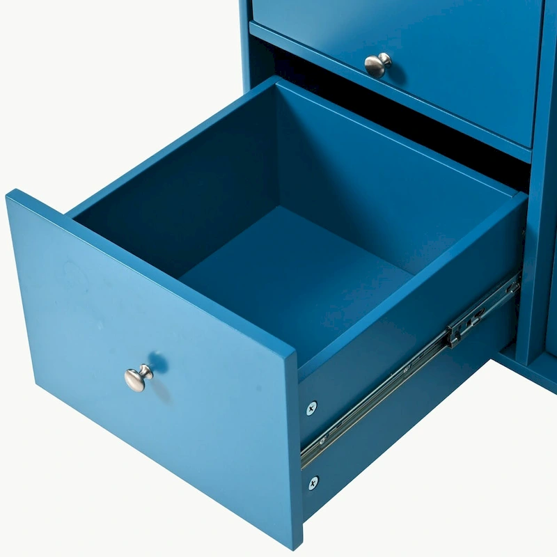 Kitchen Island with Drop Leaf and LED Light