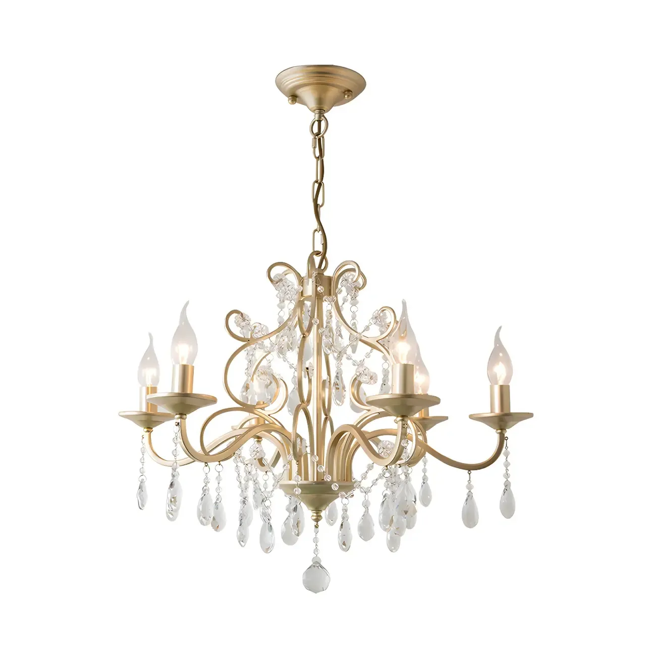 Exiquisite Champagne Crystal Candlebra Chandelier