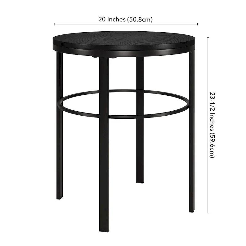 Gaia 20 Wide Round Side Table with MDF Top