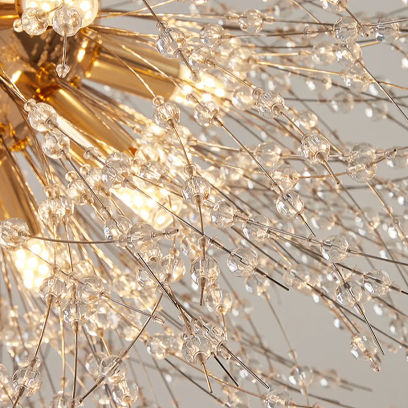 Luxury Crystal Chandelier Starburst with Flexible Length