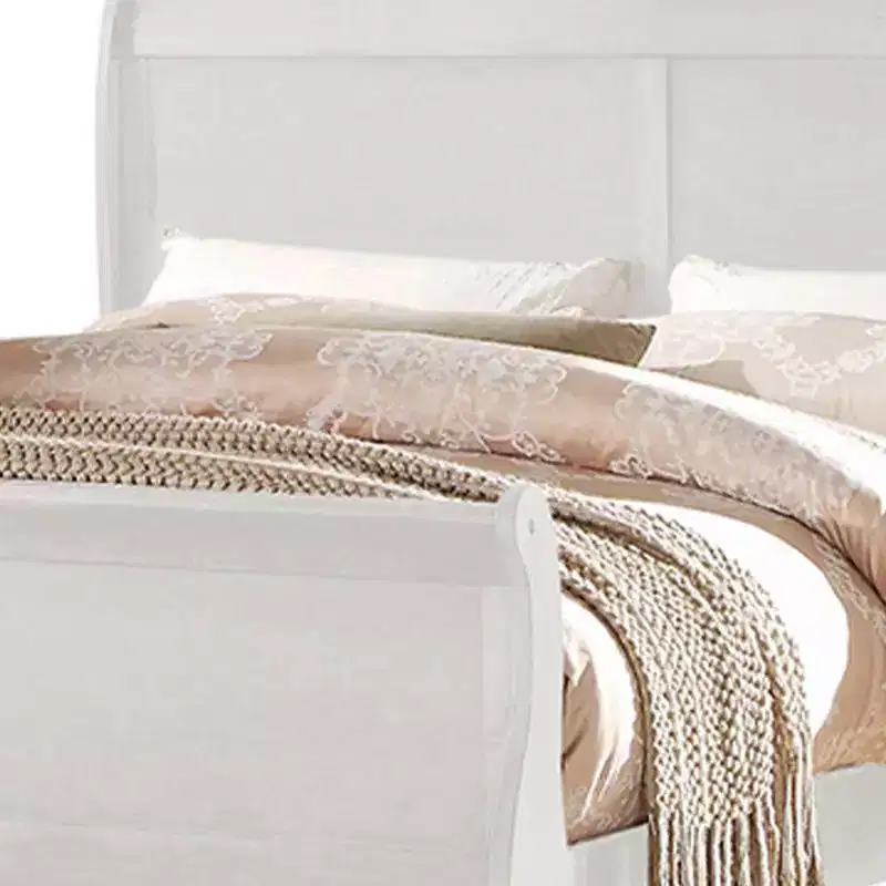 85" Twin Bed Louis Philippe, Faux Leather Headboard - Acme Furniture: KD