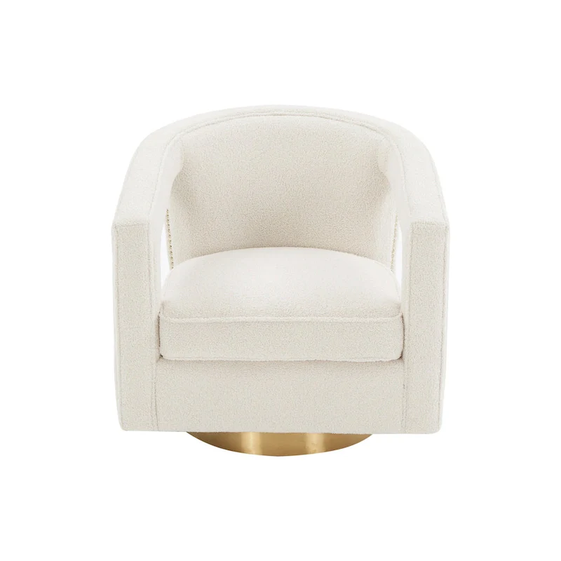 Stark Modern Velvet Swivel Accent Chair