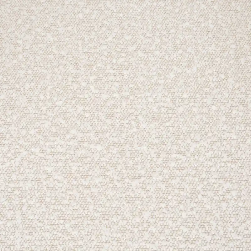 Brently Dining Chair w/ Cream Boucle Fabric & Matte Black Metal Legs