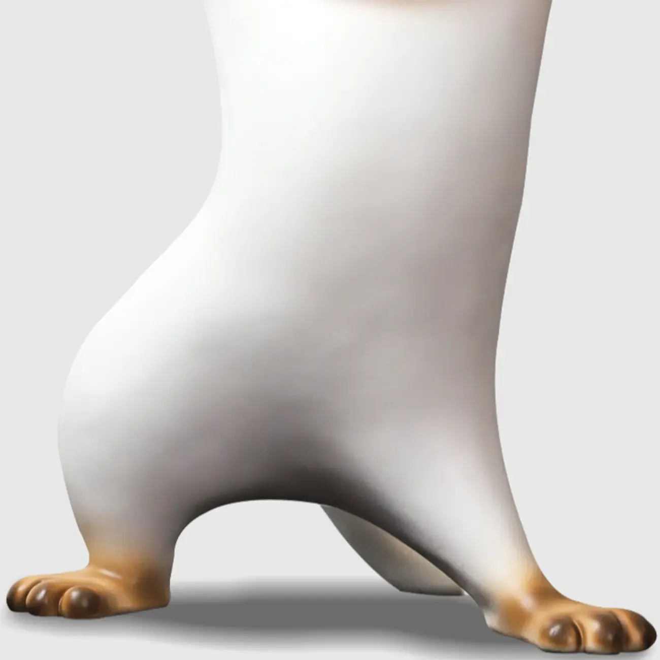 Modern Cute Cat-Shaped Golden Round Top Side Table