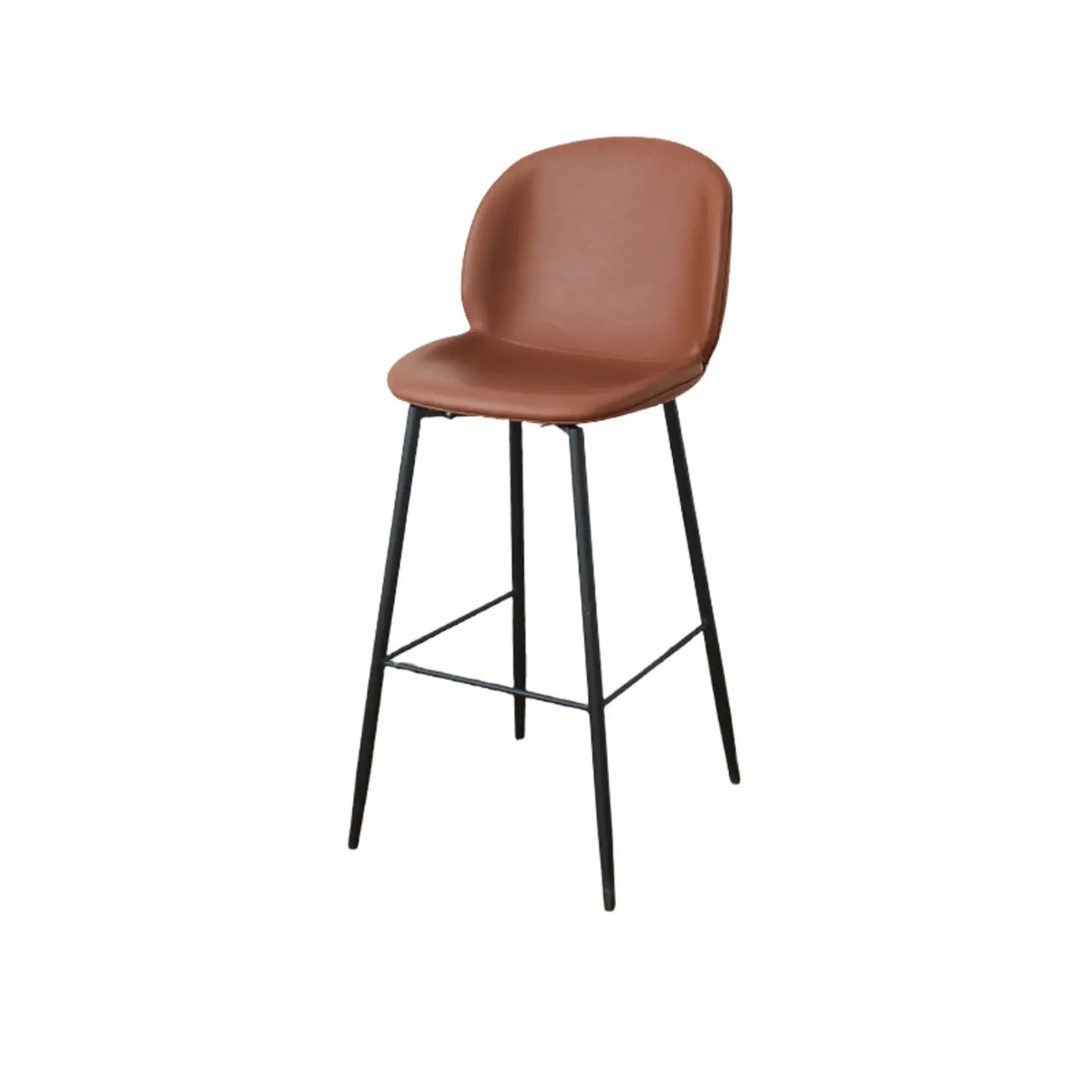 Mid-century Modern Bucket Upholstered Bar Stools