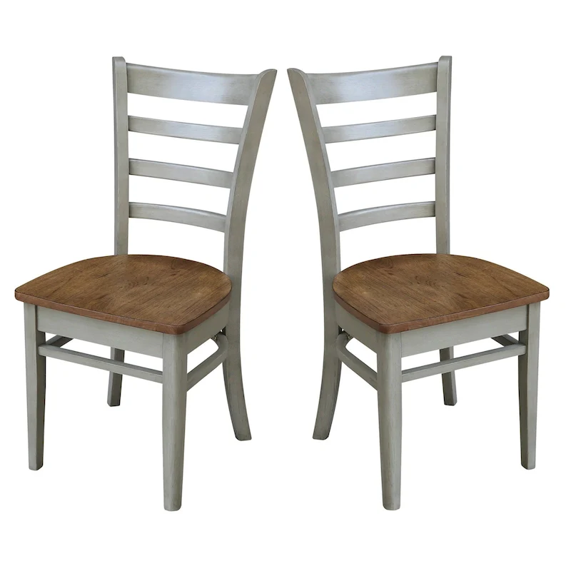 International Concepts Set of Two Emily Side Chairs