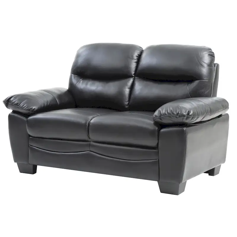 Marta Faux Leather Loveseat