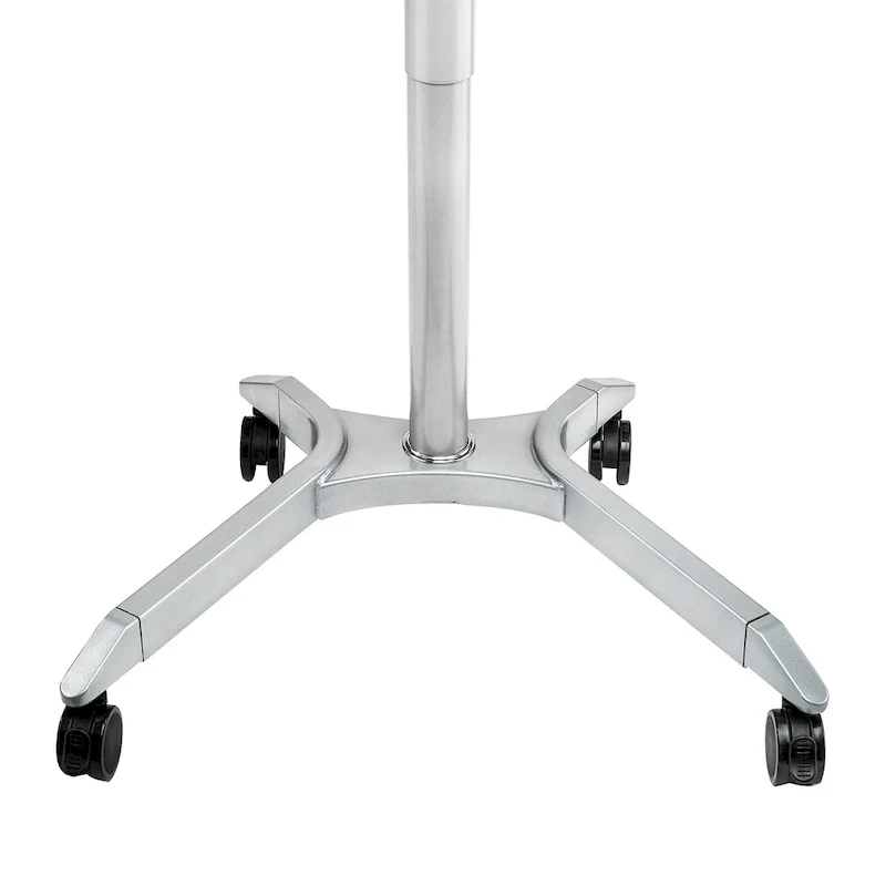 Espresso / White Pneumatic Sit-Stand Mobile Desk, Single User