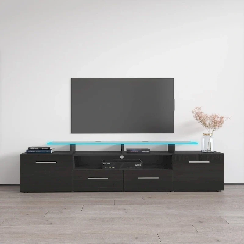 Evora Modern TV Stand with LED Light System