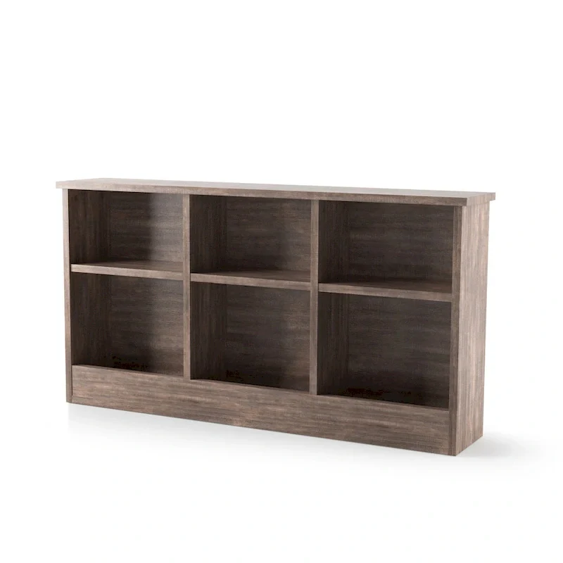 DH BASIC Transitional 6-Shelf Bookcase Headboard by Denhour