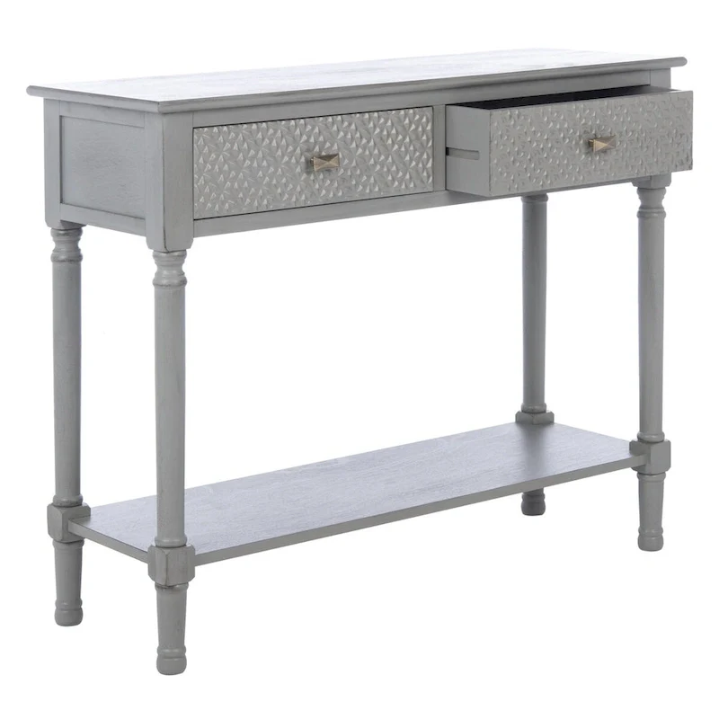SAFAVIEH Salina 2-Drawer Console Table - 35.5  W x 13  L x 29.5  H - 36Wx13Dx30H