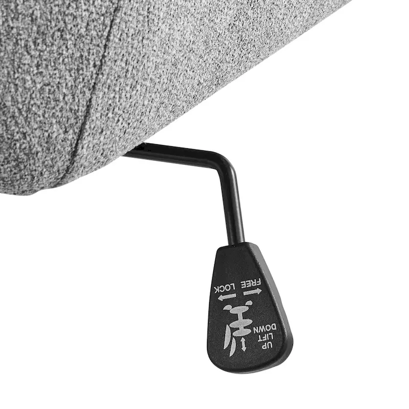 Fabric Swivel Office Arm Chair with Caster Wheels