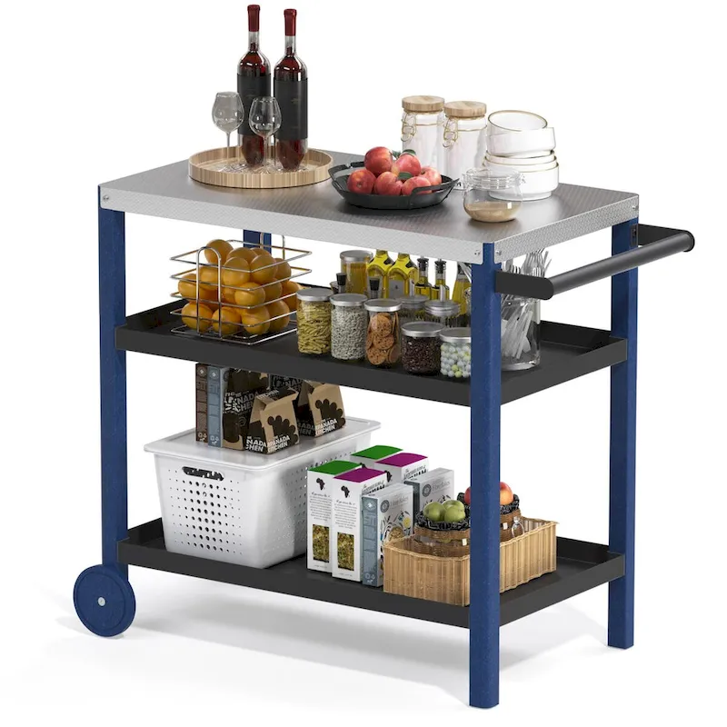 Patio Grill carts Moveable kitchen island