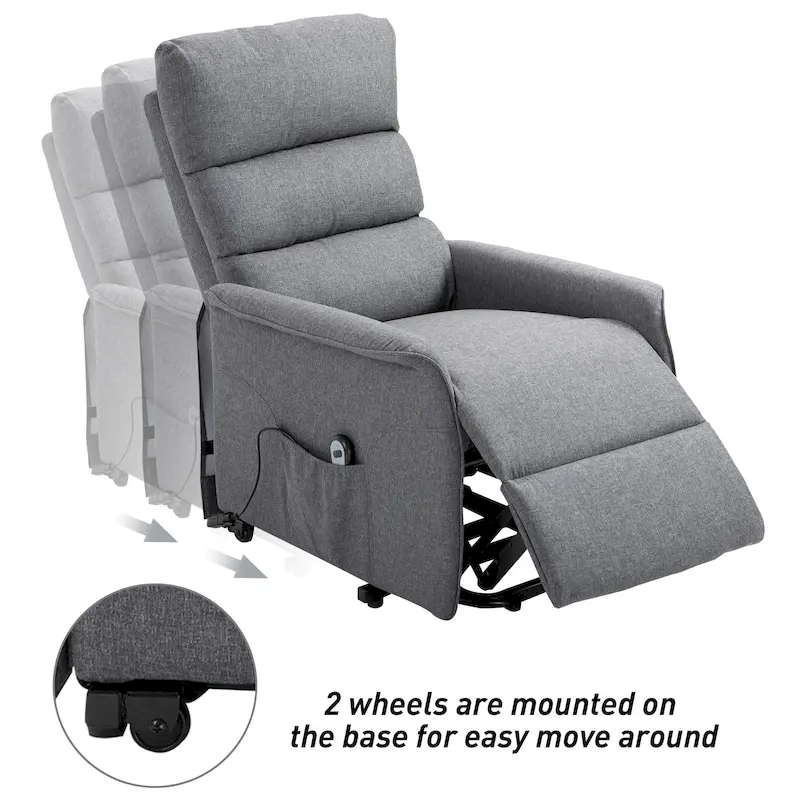 HOMCOM Power Lift Assist Recliner Chair with Remote